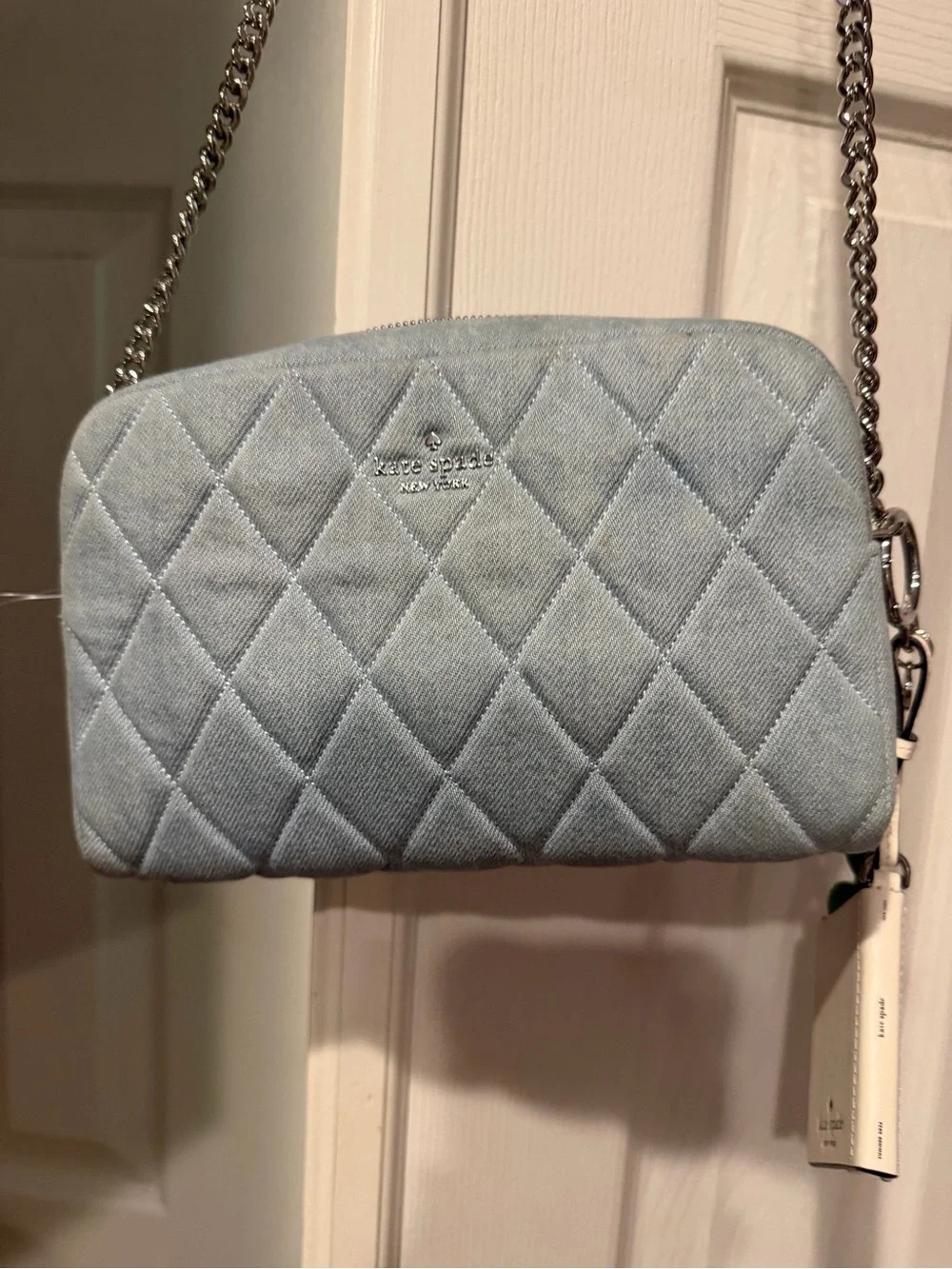 kate spade Quilted Pale Blue Crossbody Bag